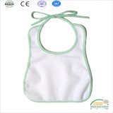 White Color Baby Bib with Color Triming