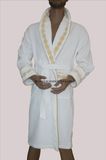 Hotel Velvet Pile Acer Truncatum Flower Embroidered Robe