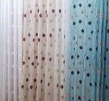 Home Window Curtain Embroider Sheer Panel-Flower