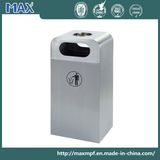 40L Rectangle Side Hooded Trash Can Rubbish Storage Waste Bin