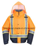 Winter Reflective Workwear High Visibility Bomber Safety Jacket