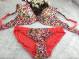 New Elegant Flower Print Underwear Bra (EPB300)