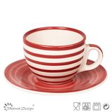 Cearmic Unique Shape 3oz Cup and Saucer