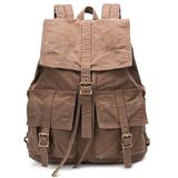 High Quality Custom Design 16oz Washed Laptop Canvas Backpack