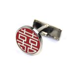 China Factory Hotsale Custom Hard Enamel Metal Wedding Cufflink