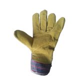 Wholesale Price Worksite Cow Spilt Leather Safety Work Glove