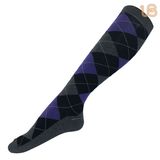 Women's Fashion Argyle Pattern Knee High Sock