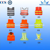 High-Visibility Safety Vest Reflective Vest 100% Polyester Safety Clothing