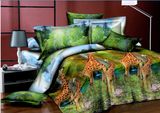 100% Polyester 3D Flower Fabric for Bedding Set