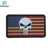 Pinstar Garment Accessories Rubber Morale America Flag PVC Patch