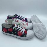 Hotsale Flower Printing Children Leisure Shoes Injection Canvas Shoes (ZL1017-27)