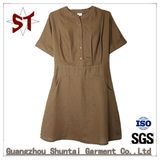 Summer Lady Casual Straight Shirt Dress