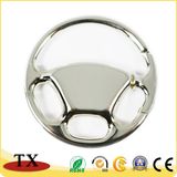 Customized Plating Steering Wheel Shape Metal Keychain