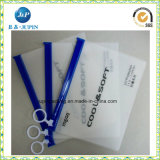 Wholesale Promotional Custom Logo Printed Matt PVC Zipper Plastic Bag (jp-plaastic052)