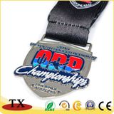 Charming Medal With Customized Metal Embossed Logo Medal With Ribbon