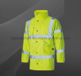 High Visibility Traffic Roadyway Rain Men Waterproof Reflective Safety Jacket