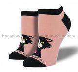 Sweety Cartoon Cat Design for Women Ankle Sock