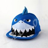 Snapback Flat Brim Fiftted Kids Cap with Shark