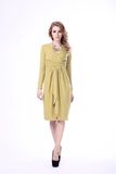 Lady Dress Long Sleeve Gentle Women Dress