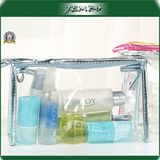 Cheap Transparent PVC Leather Zipper Hand Cosmetic Bag