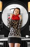 Cashmere Pullover with Polka DOT Printting