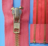 No. 8 Auto Lock Open End Brass Zipper