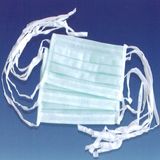 Disposable 3-Ply Non-Woven Surgical Face Mask with Tie on