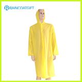 Long Sleeve Yellow Disposbale Raincoat