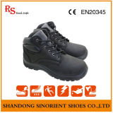 Black Cow Nubuck Leather Steel Toe Safety Shoes Made in China