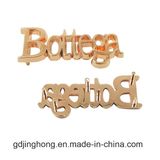 Favorable Metal Tag Zinc Alloy Metal Letter Label for Handbags