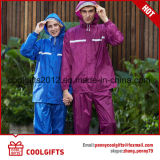 High Quality Reusable Cloth Raincoat Set with Custom Print
