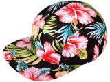 Wholesale Cotton 5 Panel Floral Snapback Hats