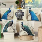 Customized Thick Cotton Linen Decorative Cushion Cover Printed Throw Pillow Case
