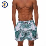 Oeko-Tex Full Waist Polyester Patterned Men Board Short Swimwear
