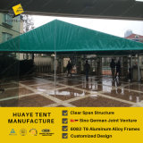 10m Width Clear Span Tent with Green Roof and Gable Cover (hy007b)
