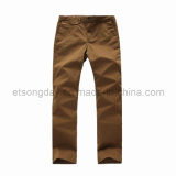 Dark coffee Cotton Spandex Men's Trousers (HC-1304)