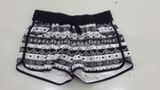 Oeko-Tex Full Elastic Waist Polyester Patterned Lady Board Short Swimwear