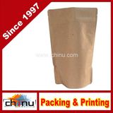 250g, 8oz Kraft Paper Stand up Zipper Coffee Bags Pouches with Valve (220070)