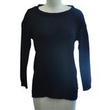 Casual R-Neck Pure Color Long Sleeve Pullover Knitted Women Sweater