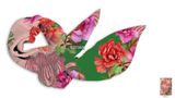 Floral Plain Silk Scarf Make-to-Order