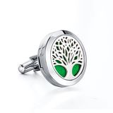 Creative The Tree of Life Stainless Steel Perfume Cufflinks