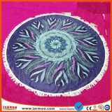 Custom High Quality 480GSM Printed Microfiber Round Beach Towel