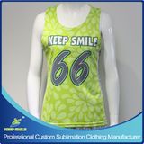 Custom Sublimation Girl's Lacrosse Raceback Reversible Jersey