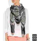 Custom Design Digital Printed Twill Silk Scarf From China