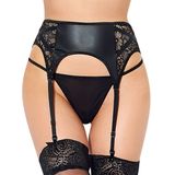 Faux Leather Transparent Sexy Garter