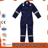 Rflective Tape 65%Polyester and 35%Cotton Navy Coverall with Long Sleeves