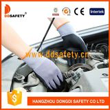 Ddsafety 2017 Grey Nylon Polyester Shell Super Grip Black Nitrile Sandy Finish Work Glove