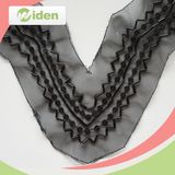 Black Net Lace Fabric Embroidery Collar Lace Applique Beaded Lace