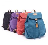 Unisex Trend Drawstring Daypack Canvas Backpack Bag for School/Student Outdoor