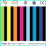 Heat Transfer Printed PVC Laminated 300d Yarn Dyed Strip Fabric